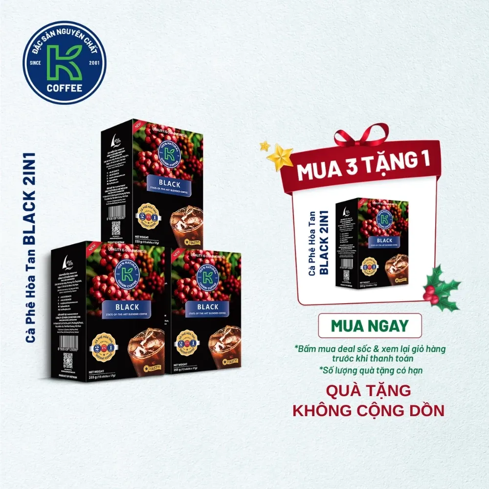 Cà Phê Đen Hòa Tan