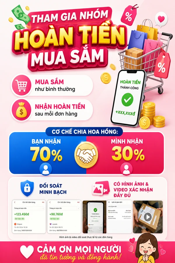 HOÀN TIỀN SHOPEE